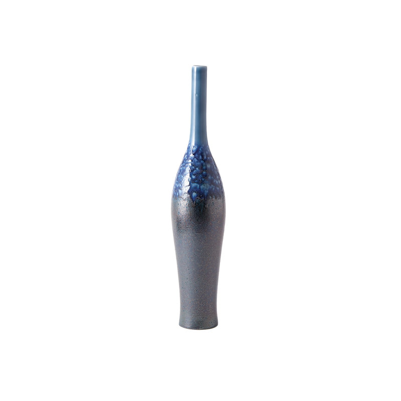 Global Views Blue Ceramic Floor Vase & Reviews Wayfair